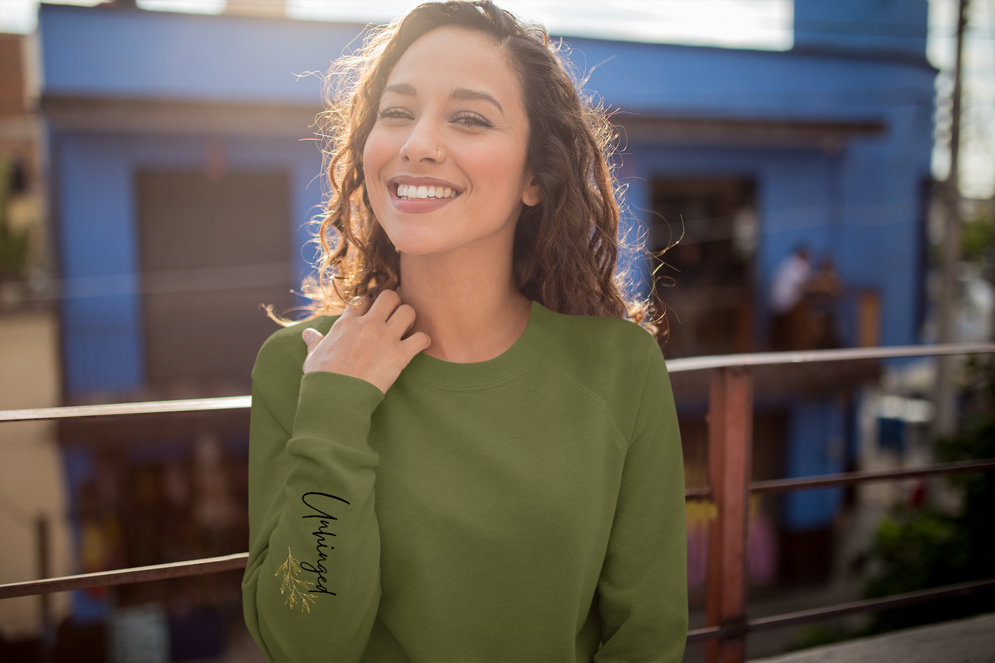 Elevated Casual "Unhinged" Crewneck Sweatshirt, Athleisure