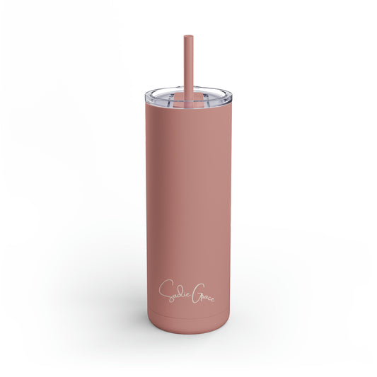 Personalized Skinny Matte Tumbler, 20oz, Stainless Steel Travel Mug