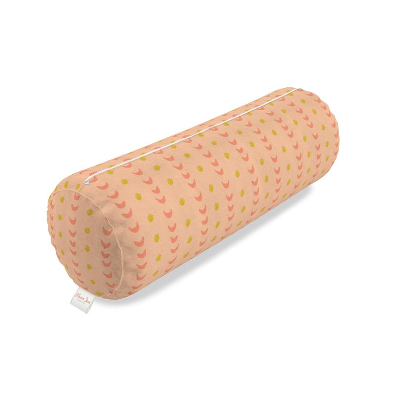 CLARA: Peach + Chartreuse Yoga Bolster