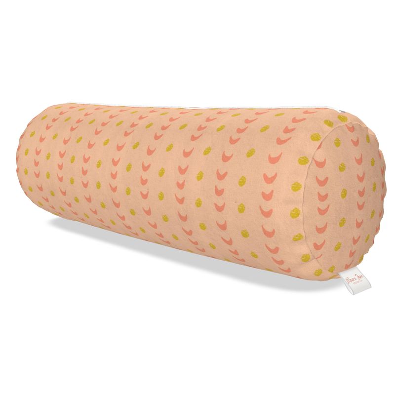 CLARA: Peach + Chartreuse Yoga Bolster