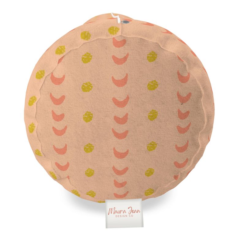 CLARA: Peach + Chartreuse Yoga Bolster