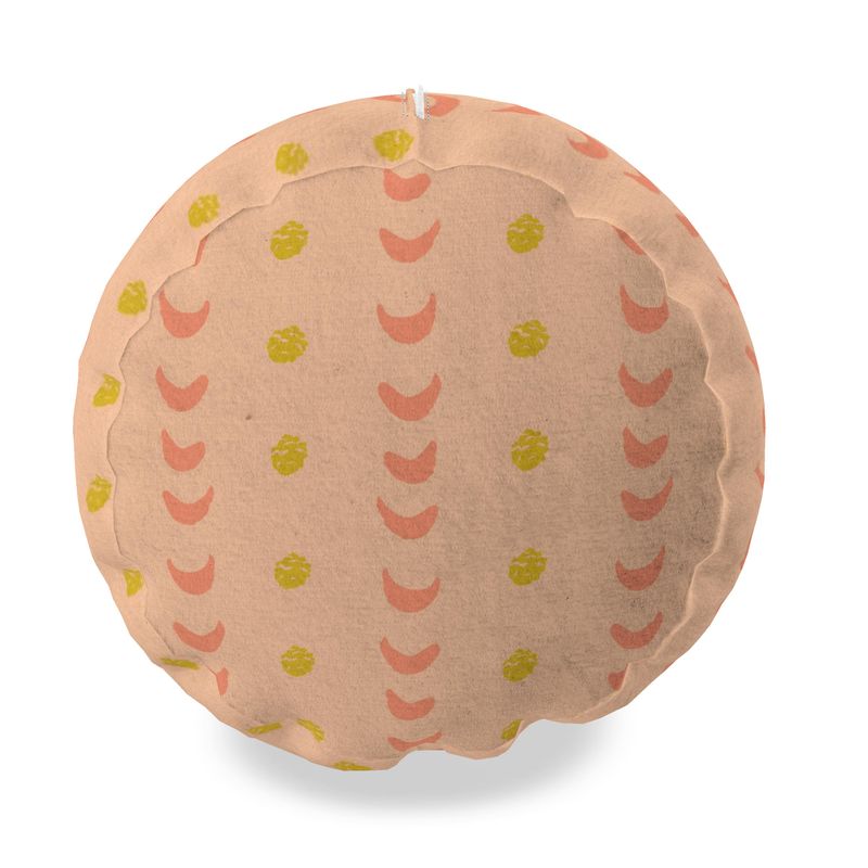 CLARA: Peach + Chartreuse Yoga Bolster