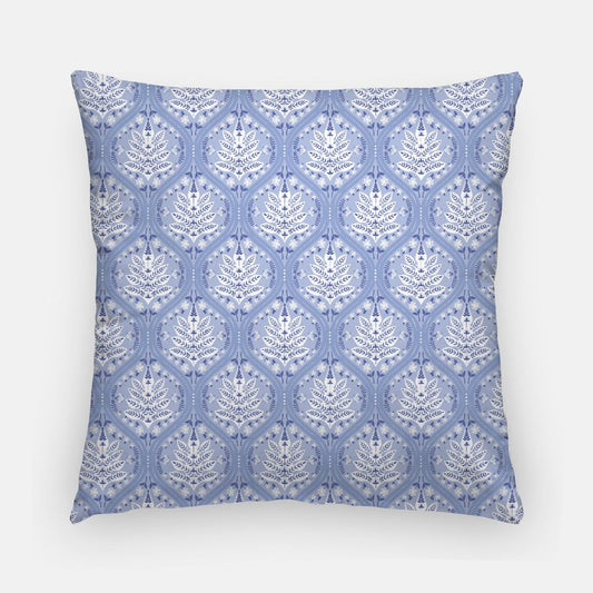 AUBREY: Blue + White India Inspired 20in Artisan Pillow Cover