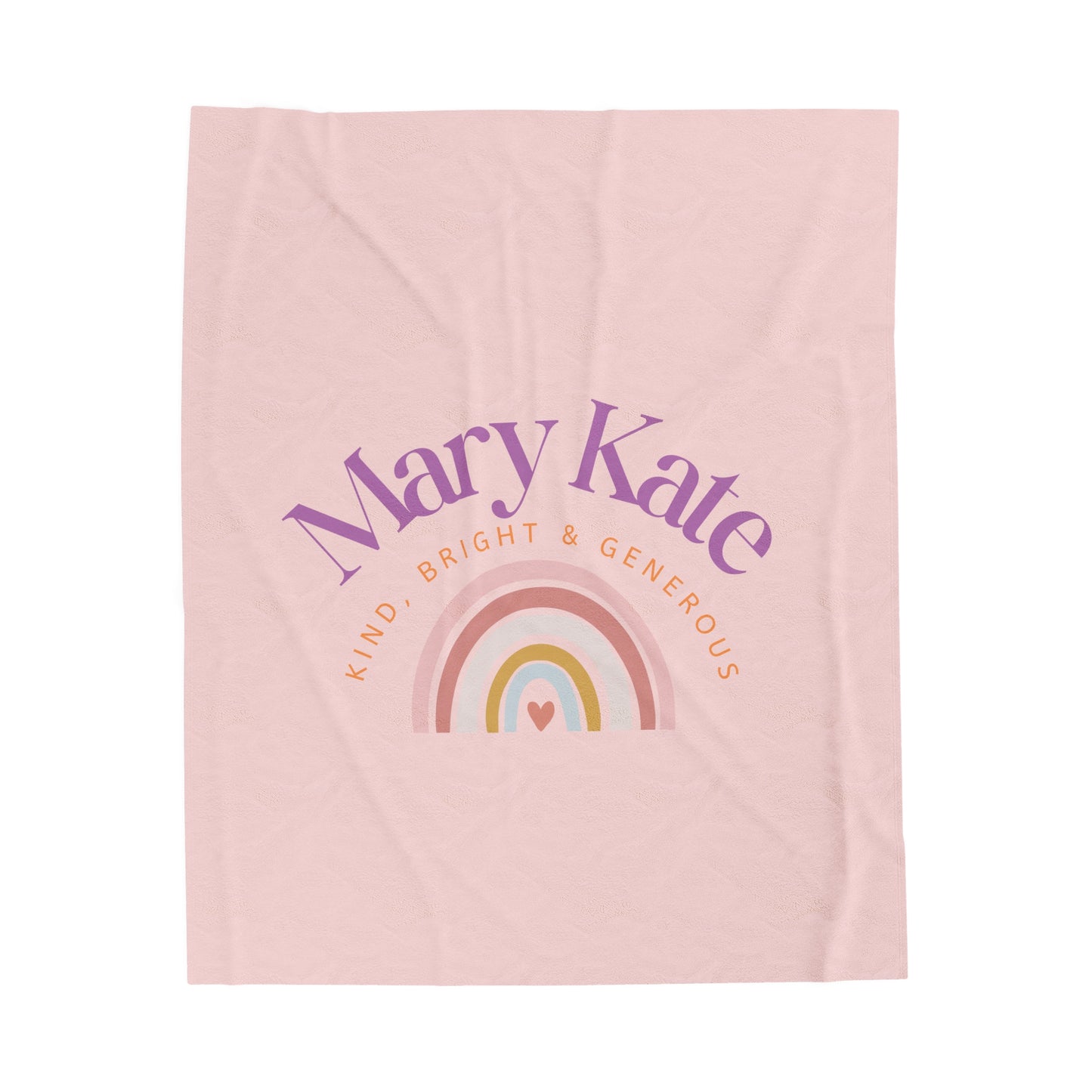 Personalized Velveteen Blanket, Customized with Child's Name & Up to 3 Adjectives Describing them