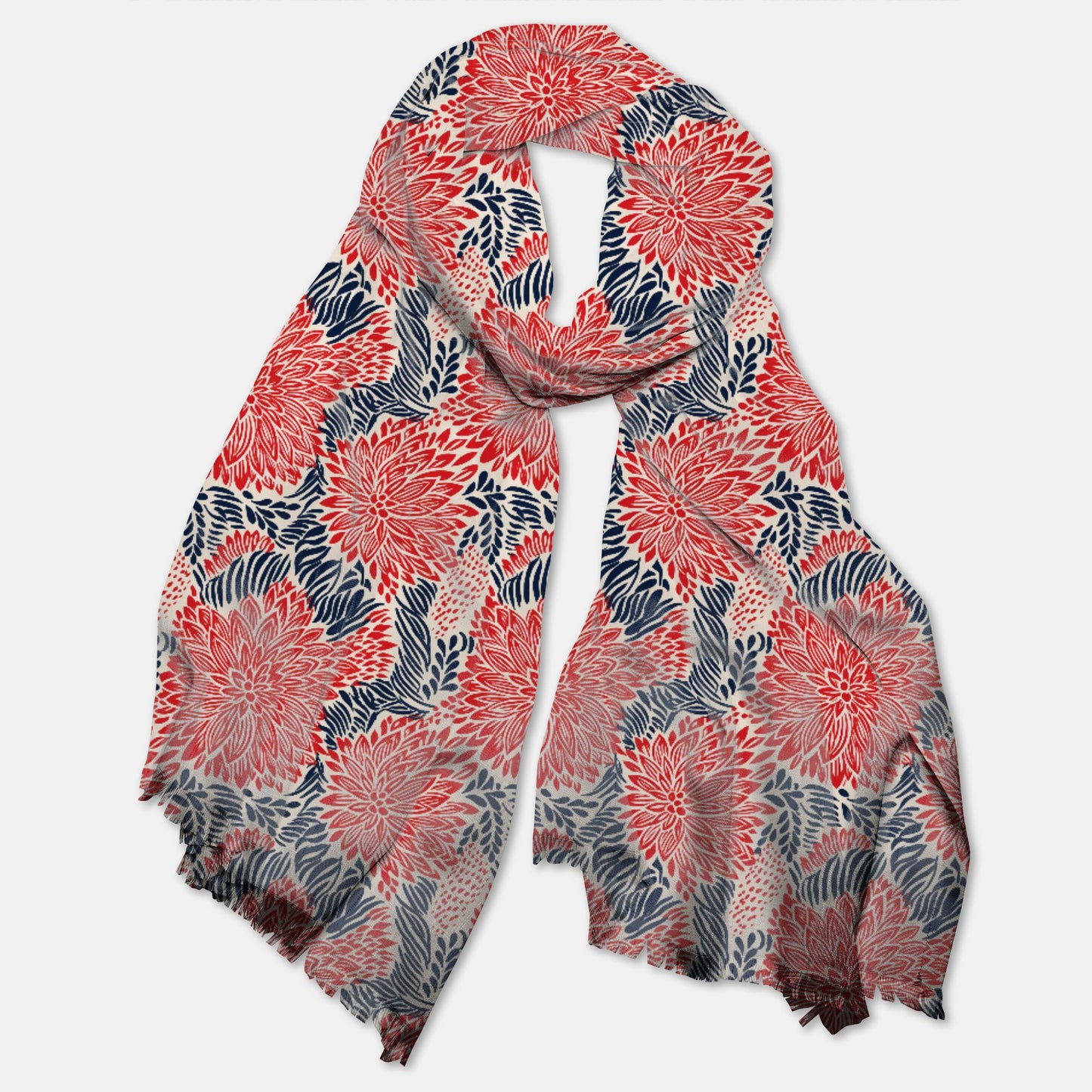 Lightweight Floral Pashmina Scarf