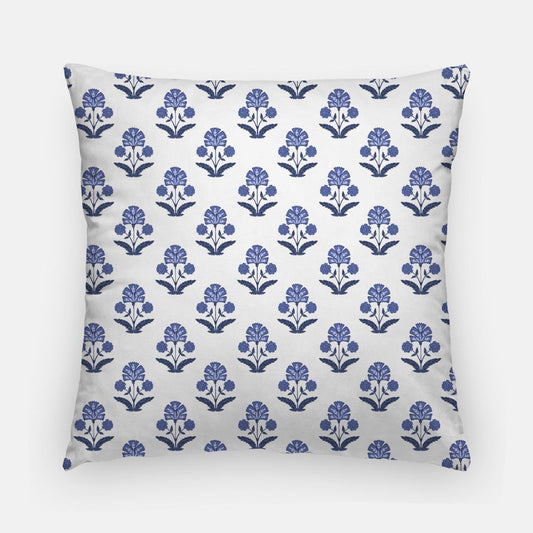 AVANI: Blue + White India Inspired 20in Artisan Pillow Cover