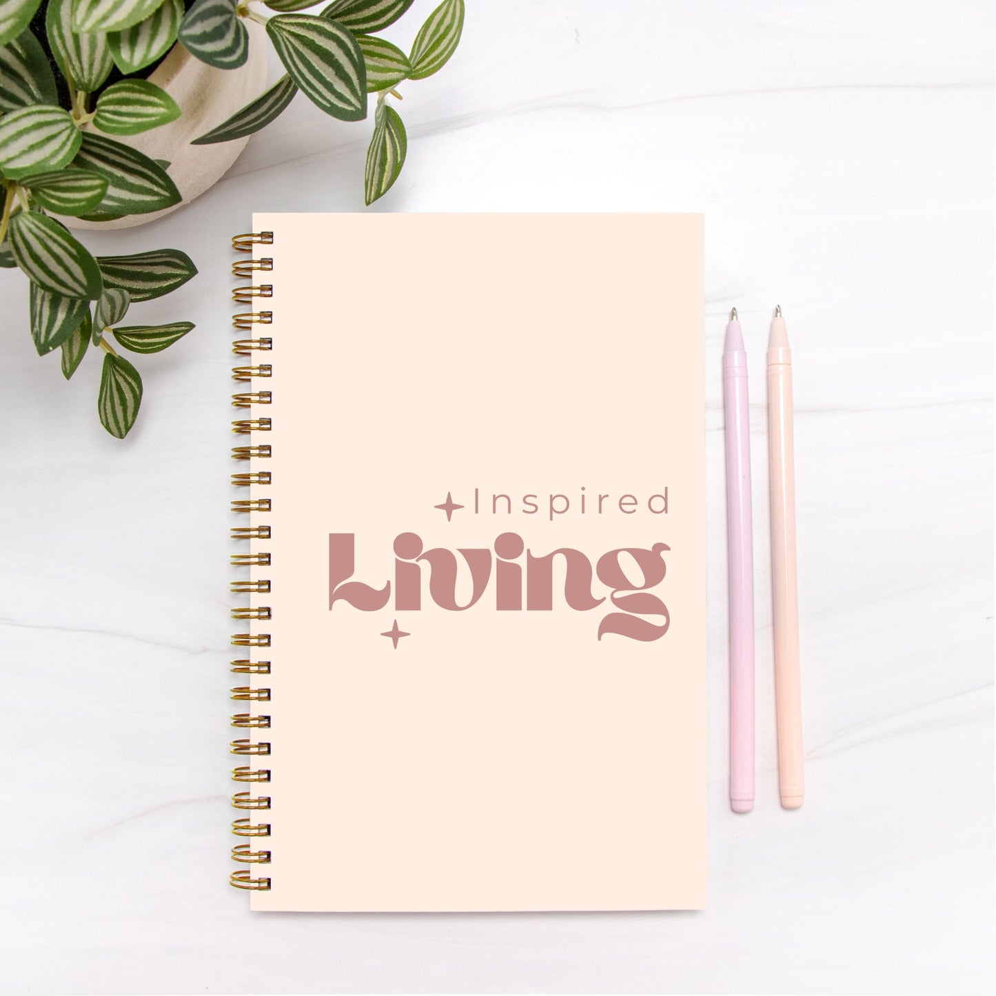 Inspired Living Hardcover Spiral Notebook 5.5 x 8.5