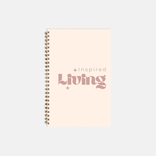 Inspired Living Hardcover Spiral Notebook 5.5 x 8.5