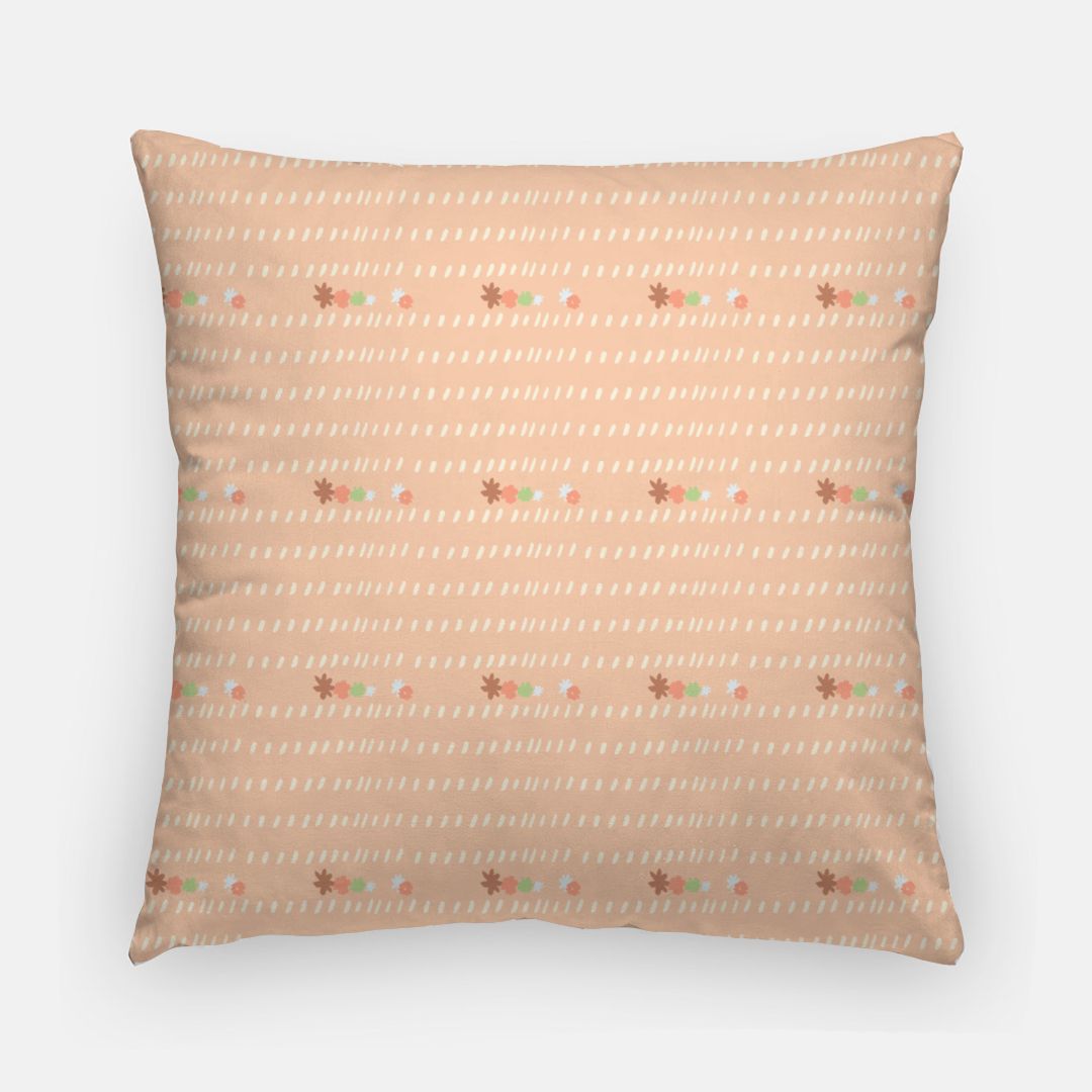 HAILEY PEACH: 20 in Artisan Pillow Cover