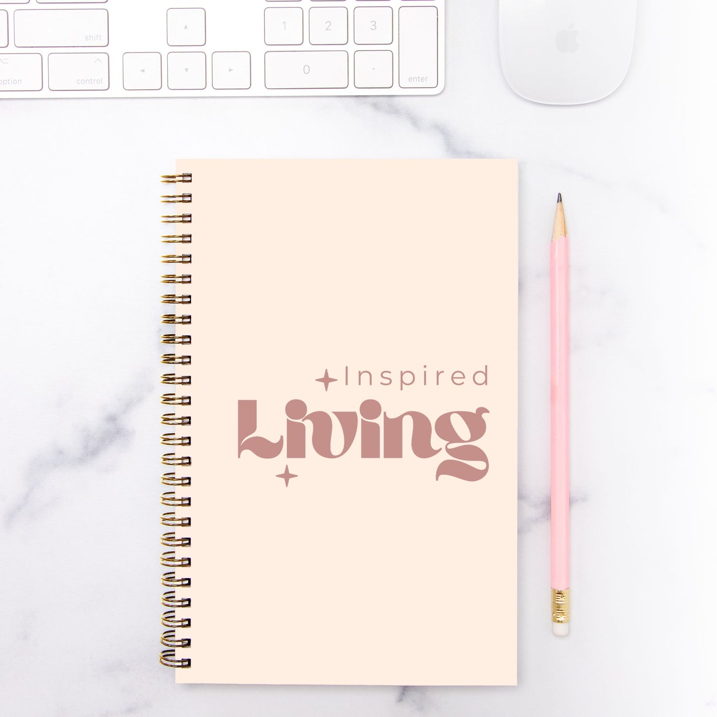 Inspired Living Hardcover Spiral Notebook 5.5 x 8.5